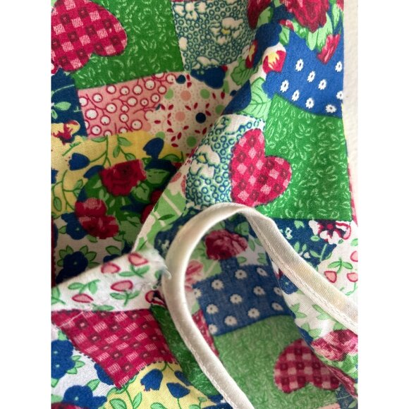 Vintage Carole Patchwork Floral Snap Front Vest Bright Colors, Size Medium - Picture 8 of 8